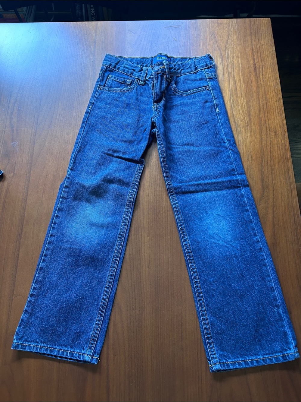 Old Navy Straight Reg Blue Boys 6 Jeans - Comfortable Fit